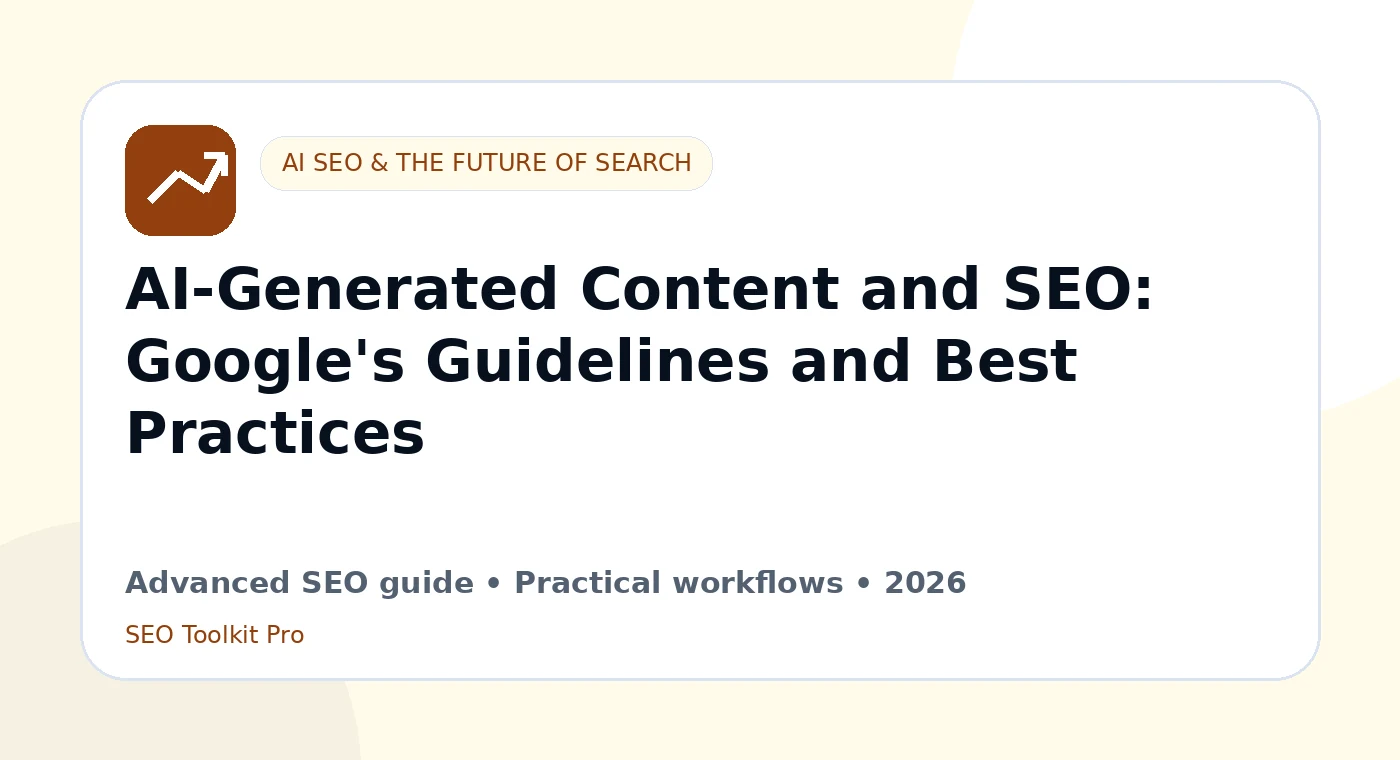 AI-Generated Innhold and SEO: Google's Guidelines and Best Practices