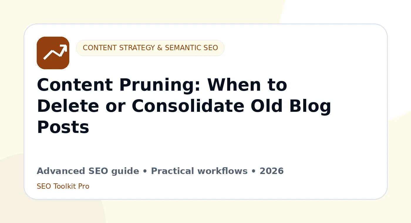 Innhold Pruning: When to Delete or Consolidate Old Blogg Posts