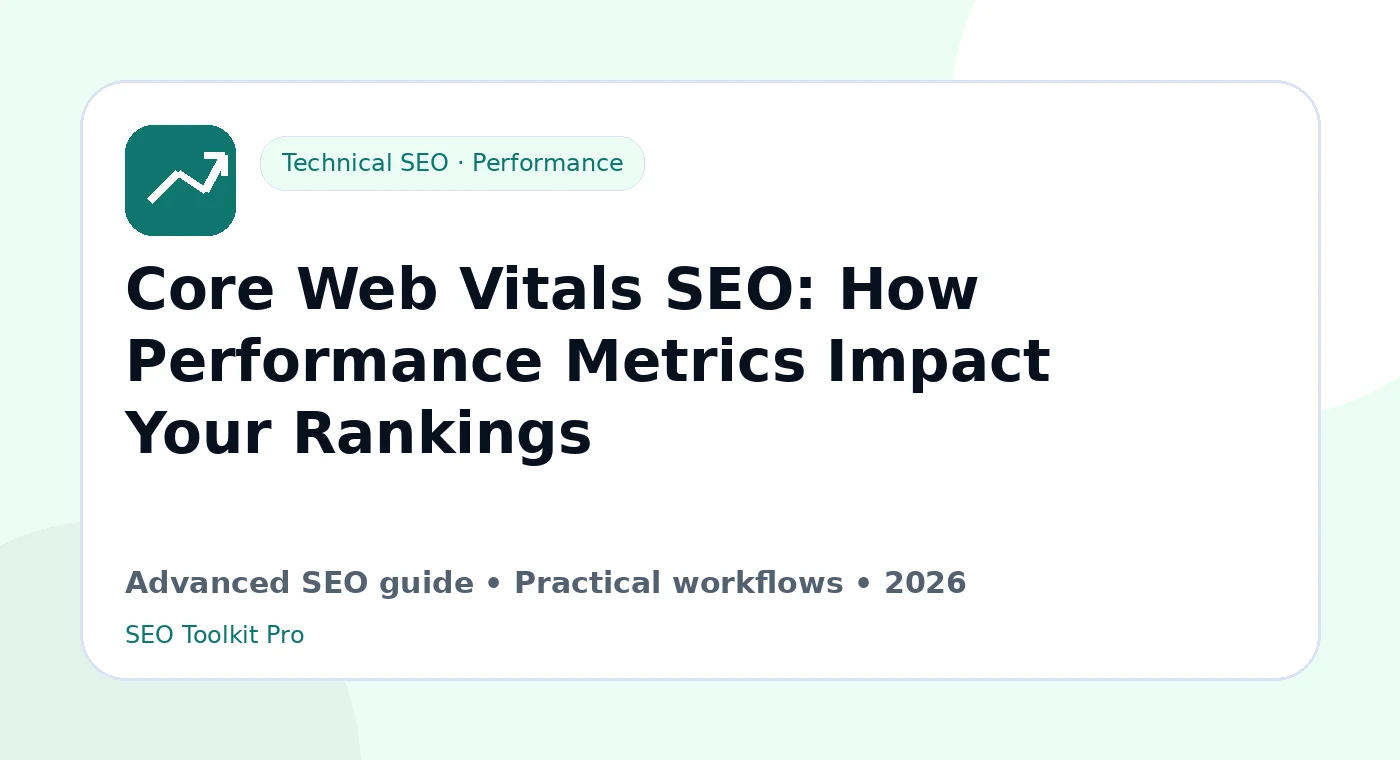 Core Web Vitals SEO: How Performance Metrics Impact Your Rankings