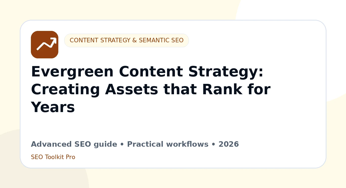 Evergreen Innhold Strategy: Creating Assets that Rank for Years