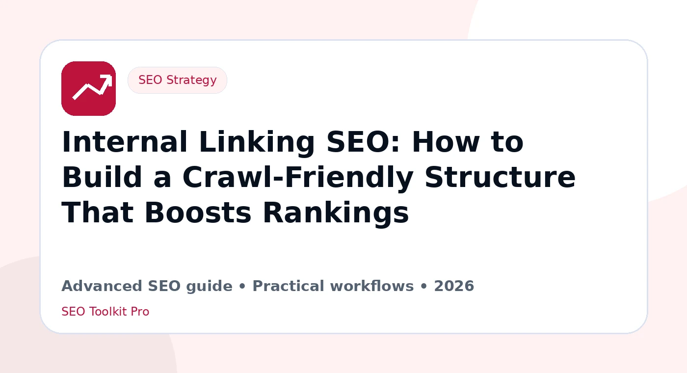 Internal Linking SEO: How to Build a Crawl‑Friendly Structure That Boosts Rankings