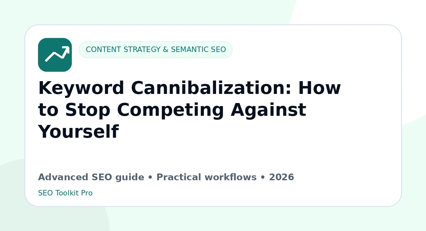 Keyword Cannibalization: How to Stop Competing Against Yourself