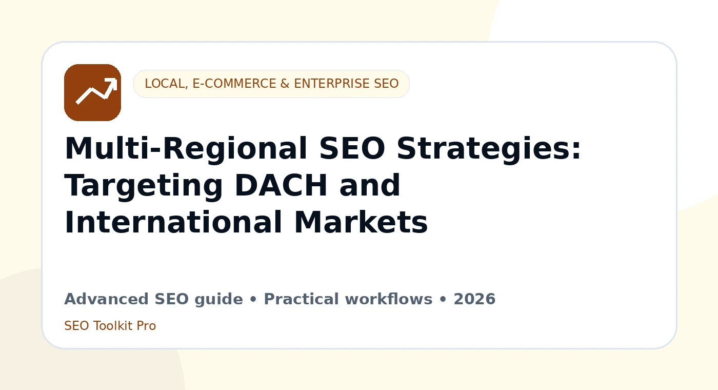 Multi-Regional SEO Strategies: Targeting DACH and International Markets