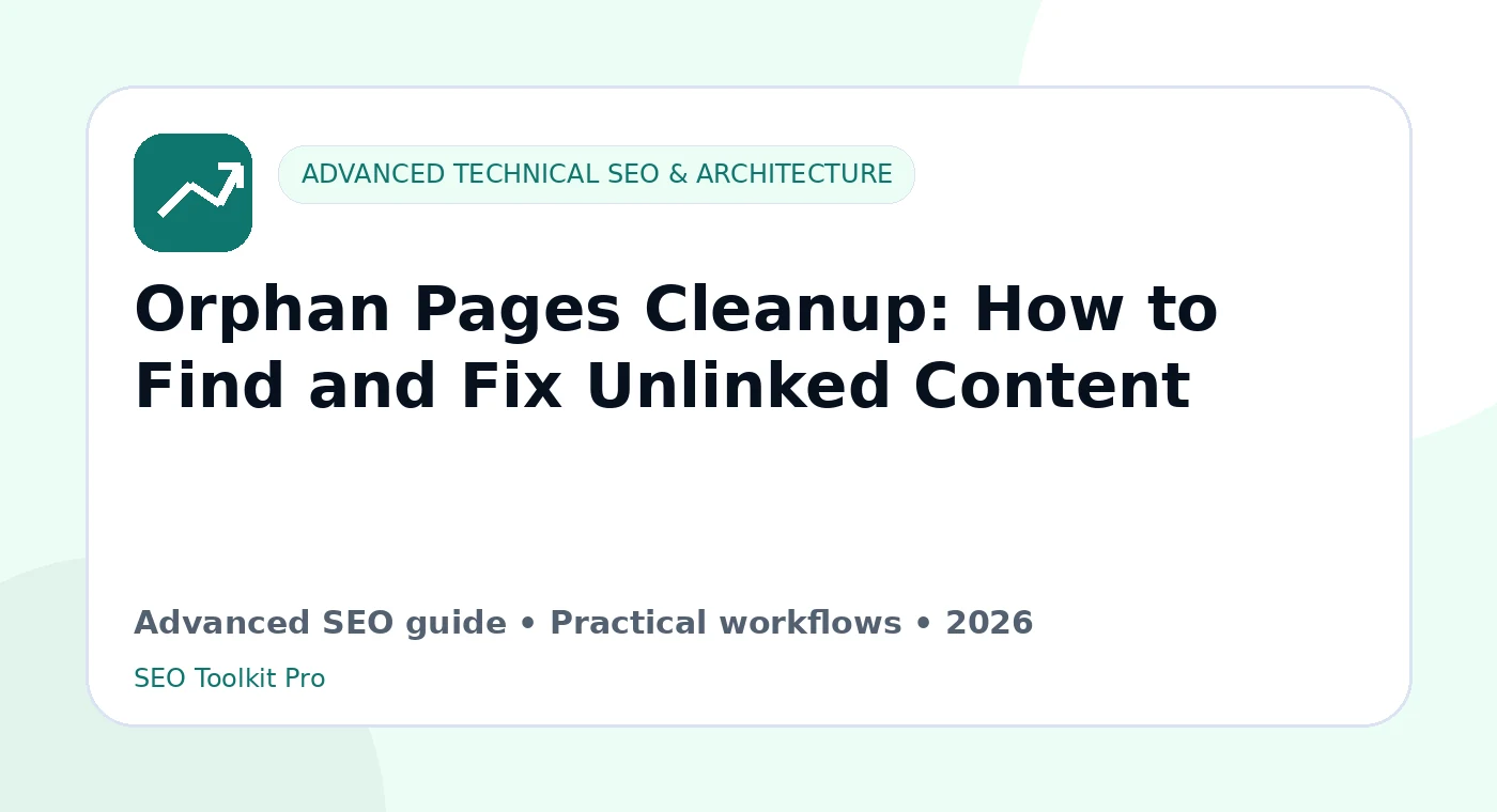 Orphan Pages Cleanup: How to Find and Fix Unlinked Innhold