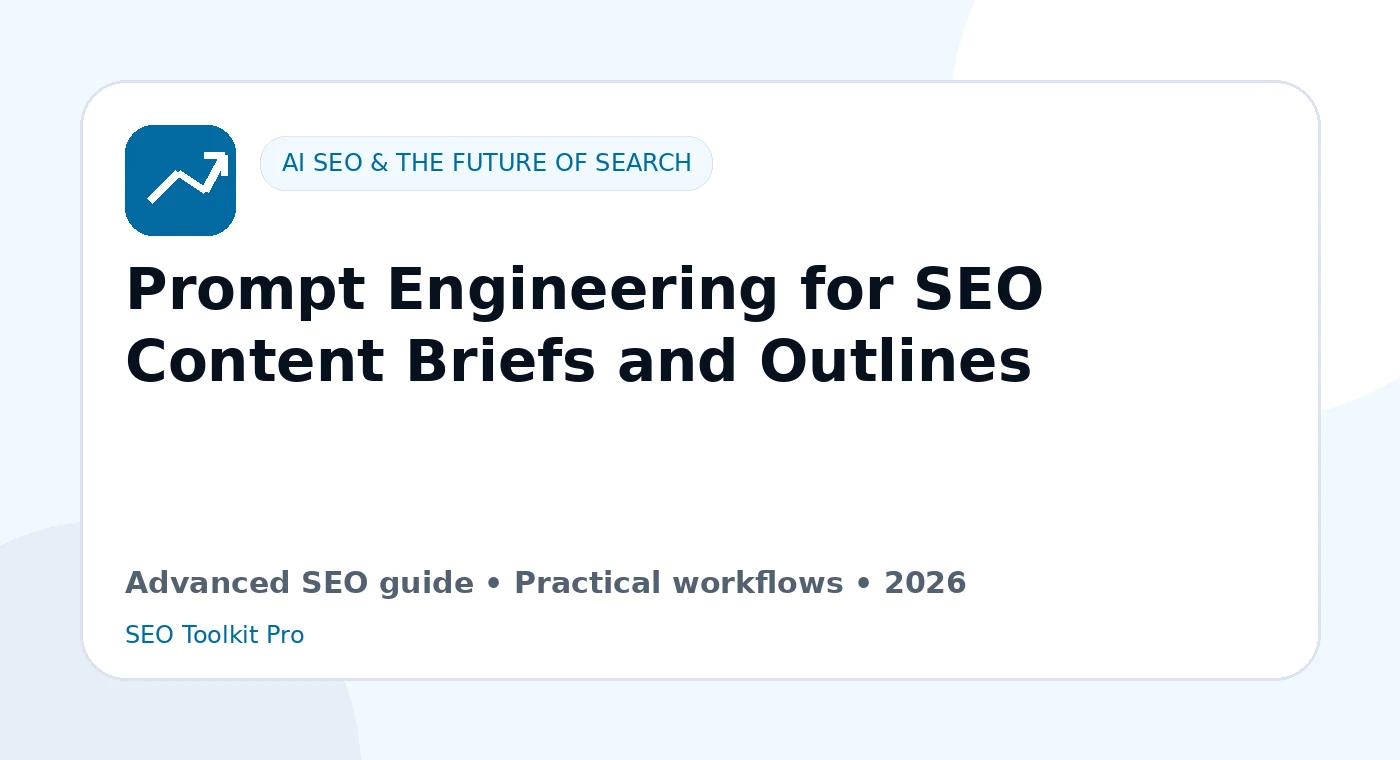 Prompt Engineering for SEO Innhold Briefs and Outlines