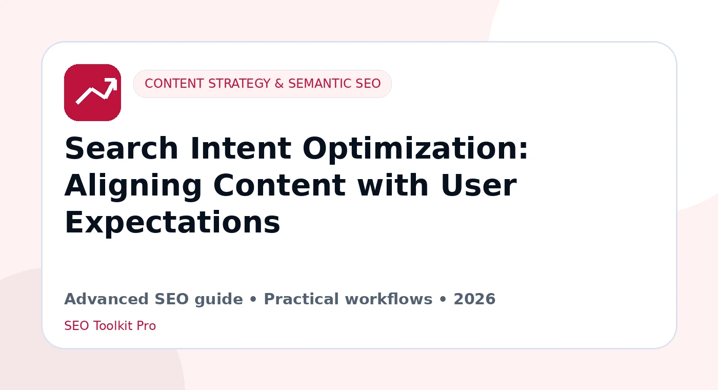 Search Intent Optimization: Aligning Innhold with User Expectations