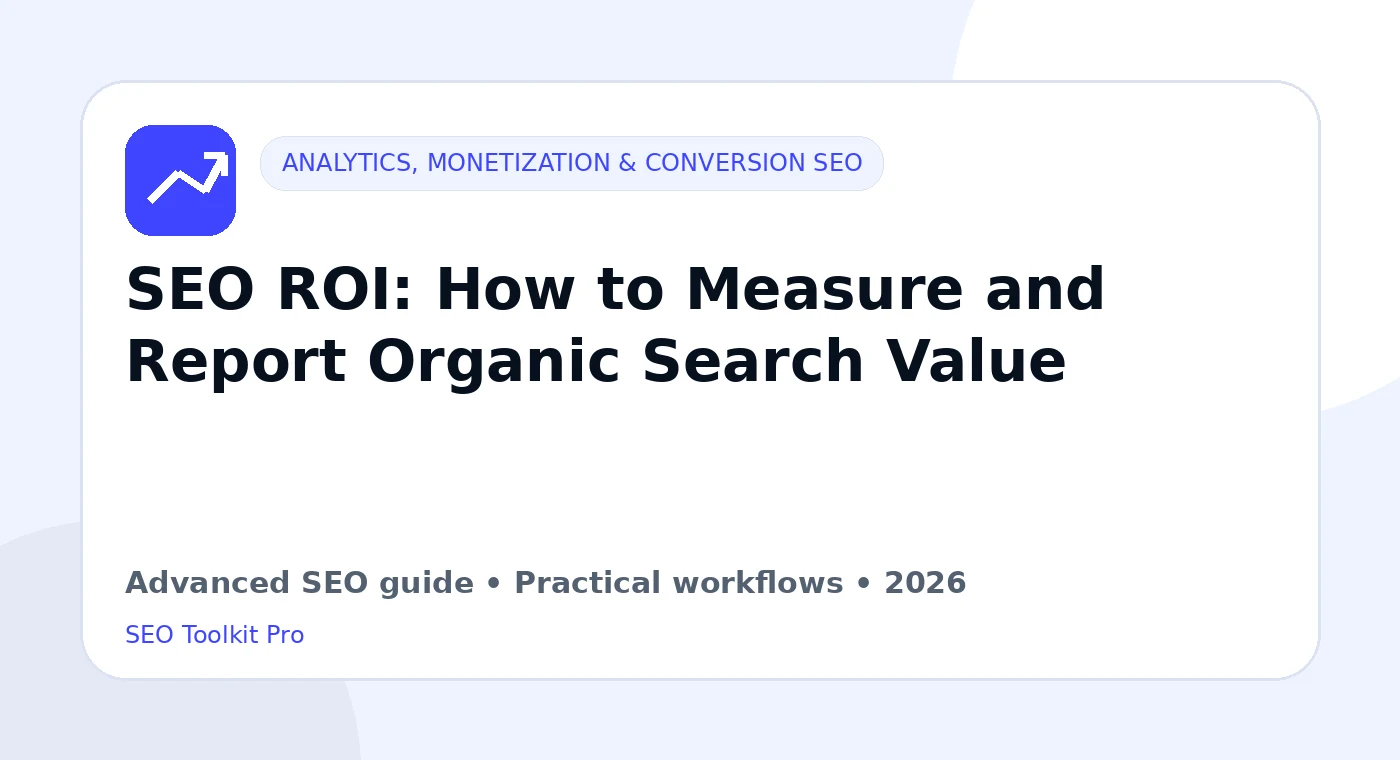 SEO ROI: How to Measure and Report Organic Search Value